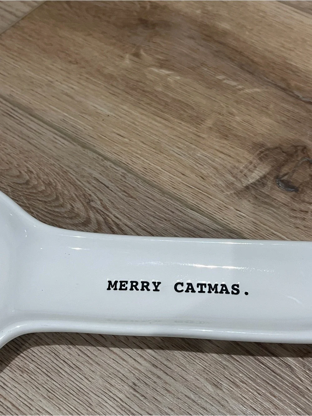 Rae Dunn Merry Catmas Ceramic Spoon Rest